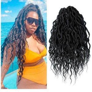 Extensions Faux Braid Hair Dreads Afro  24"